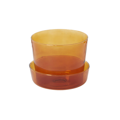 Glass Pot with Saucer Set of 4 By Accent Decor | Planters, Troughs & Cachepots | Modishstore - 8