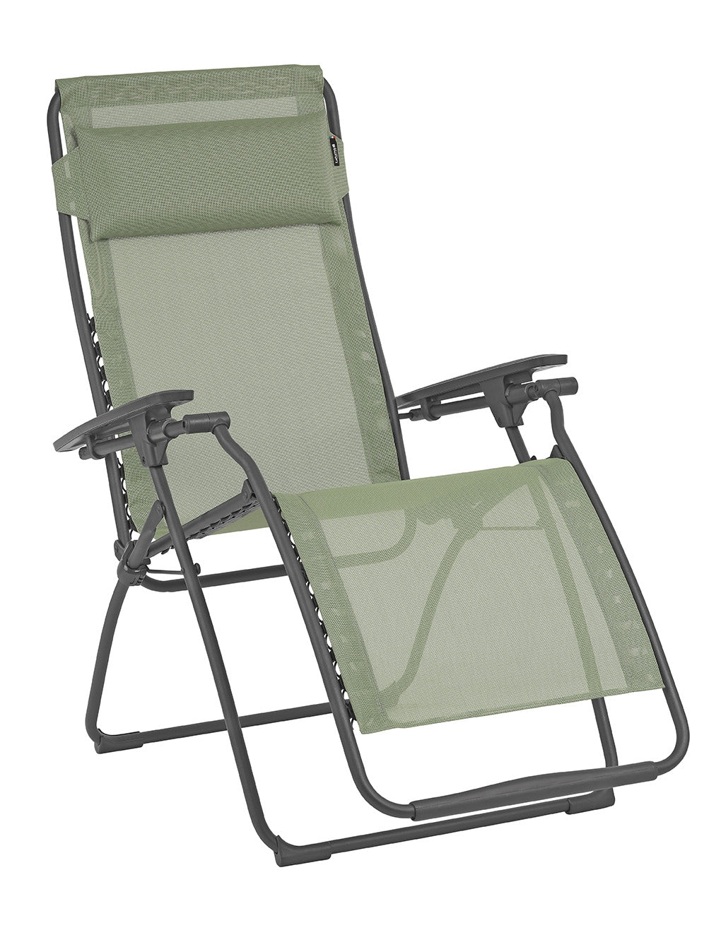 Green Steel Outdoor Zero Gravity Chair with Green Cushion By Homeroots | Outdoor Chairs | Modishstore - 2