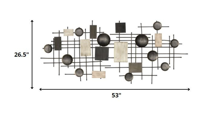 Black Metal Novelty By Homeroots | Wall Decor | Modishstore - 5