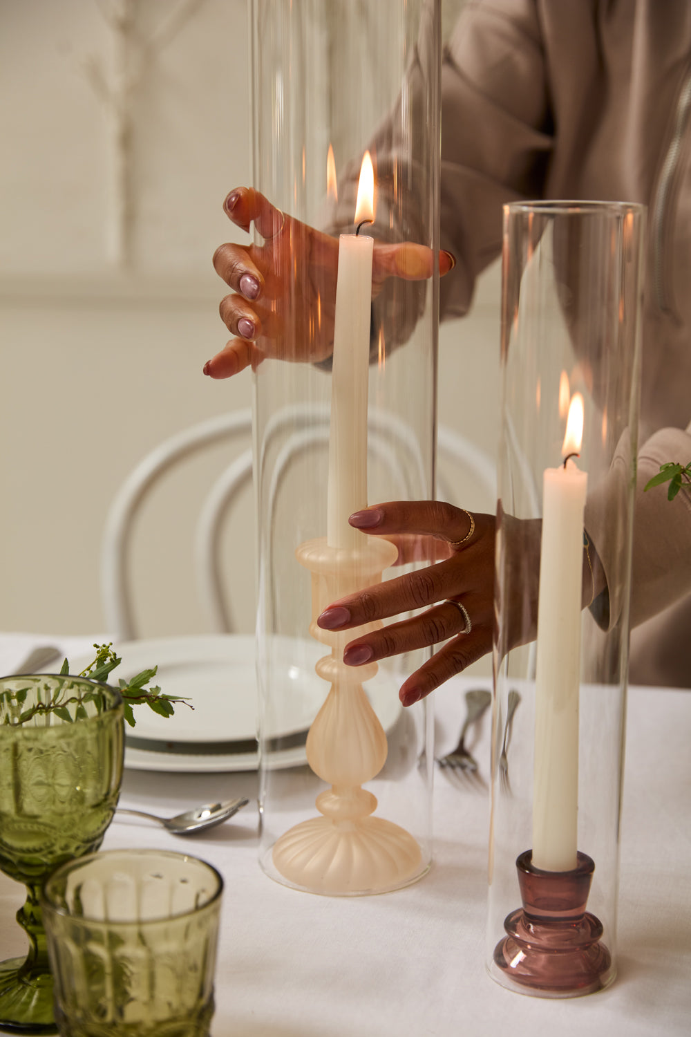 Glass Sleeve Set of 8 By Accent Decor | Candle Holders | Modishstore - 42