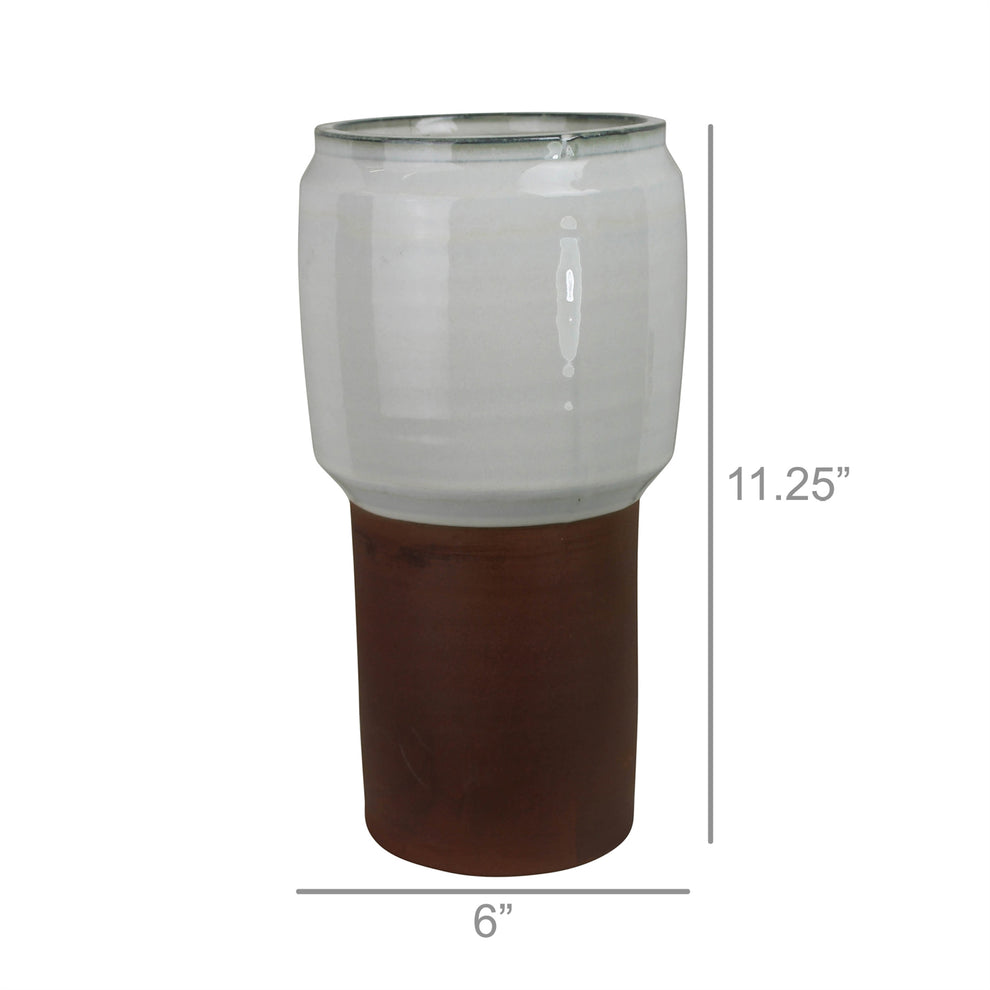 Alta Footed Vase, Ceramic - Medium Set Of 4 By HomArt | Vases | Modishstore - 4