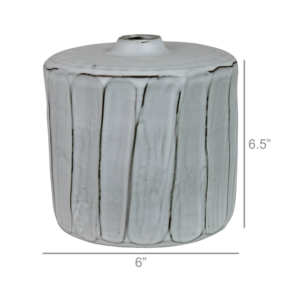 Faye Vase, Ceramic - Small Set Of 4 By HomArt | Vases | Modishstore - 4