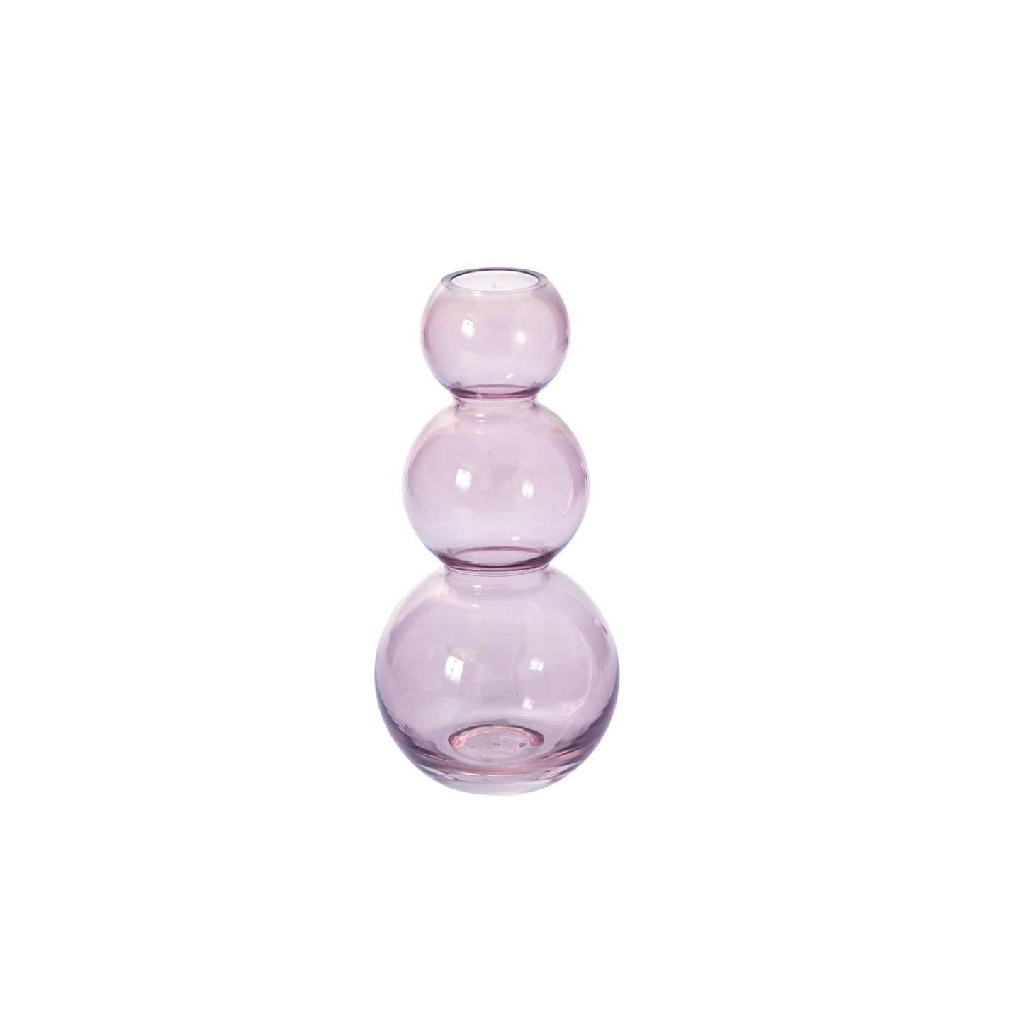 Stacked Rings Glass Pot with Saucer Set of 2 By Accent Decor | Planters, Troughs & Cachepots | Modishstore - 7