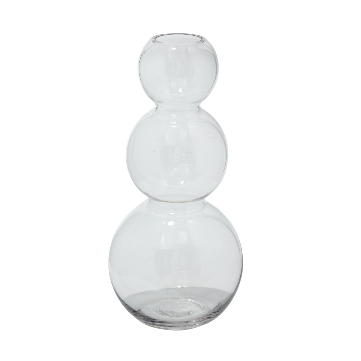 Stacked Rings Glass Pot with Saucer Set of 2 By Accent Decor | Planters, Troughs & Cachepots | Modishstore - 8