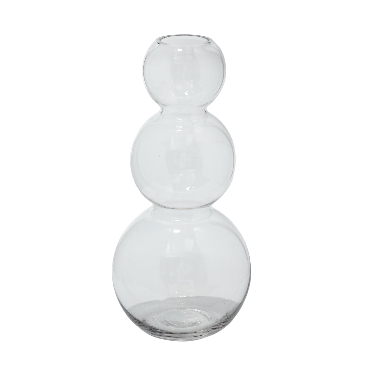 Stacked Rings Glass Pot with Saucer Set of 2 By Accent Decor | Planters, Troughs & Cachepots | Modishstore - 8