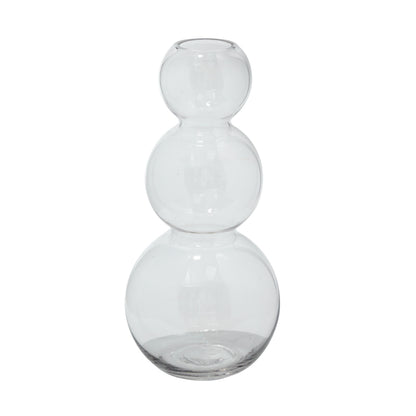 Stacked Rings Glass Pot with Saucer Set of 2 By Accent Decor | Planters, Troughs & Cachepots | Modishstore - 8