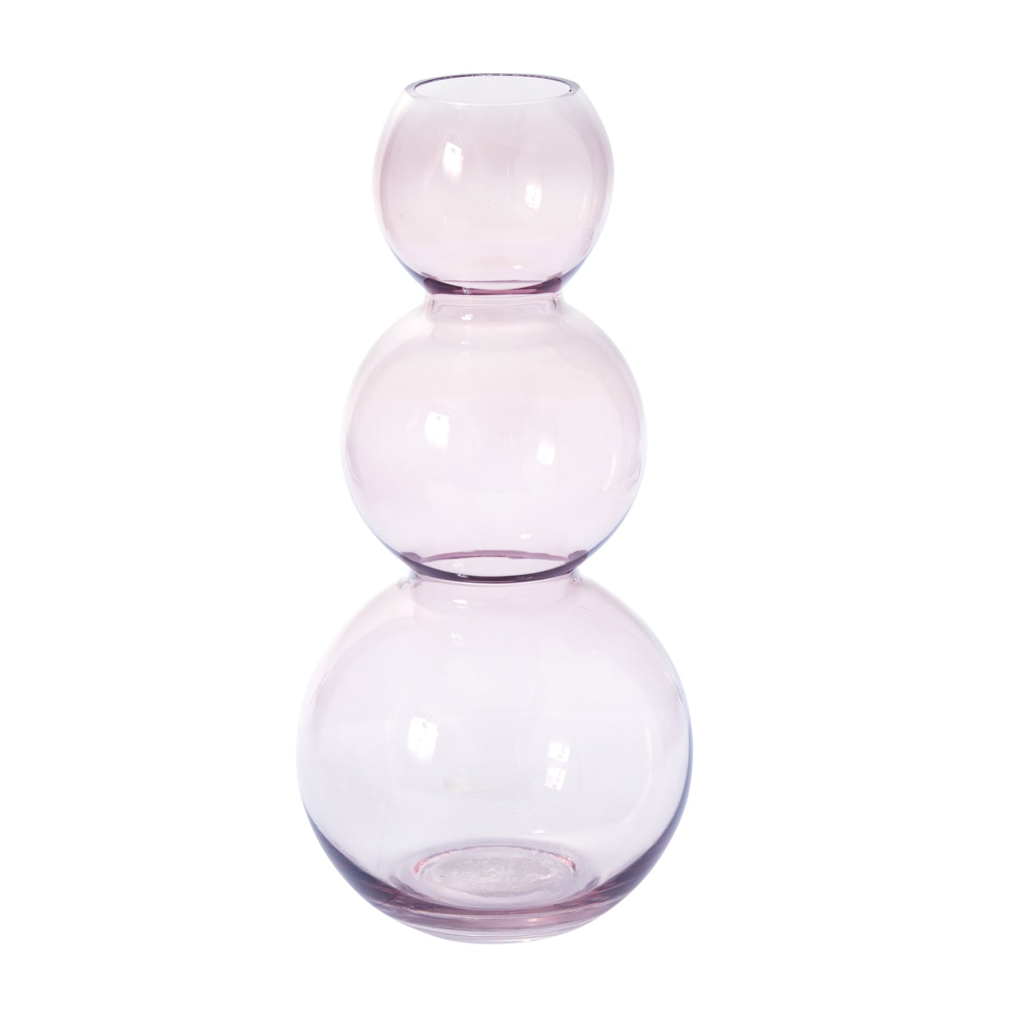 Stacked Rings Glass Pot with Saucer Set of 2 By Accent Decor | Planters, Troughs & Cachepots | Modishstore - 9