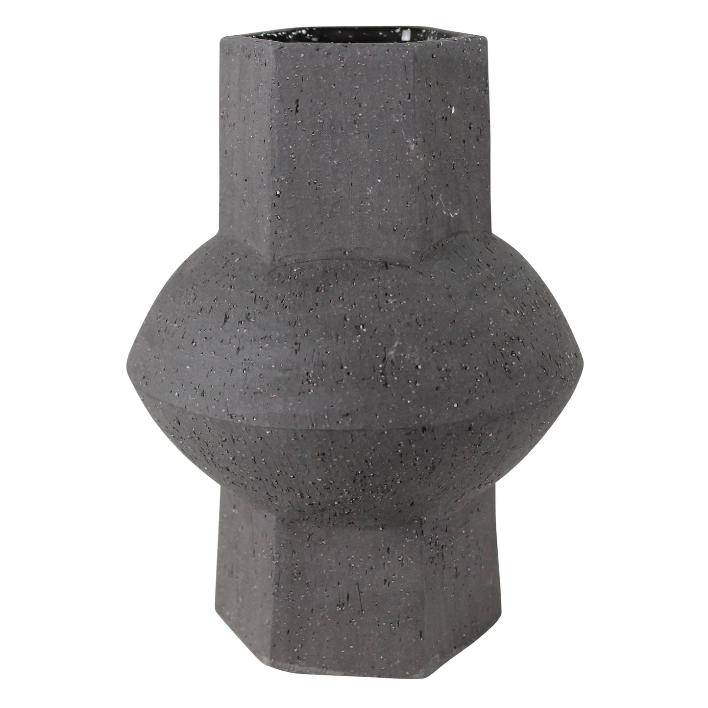 Cruz Vase - Hexagon, Black Set Of 4 By HomArt | Vases | Modishstore - 3