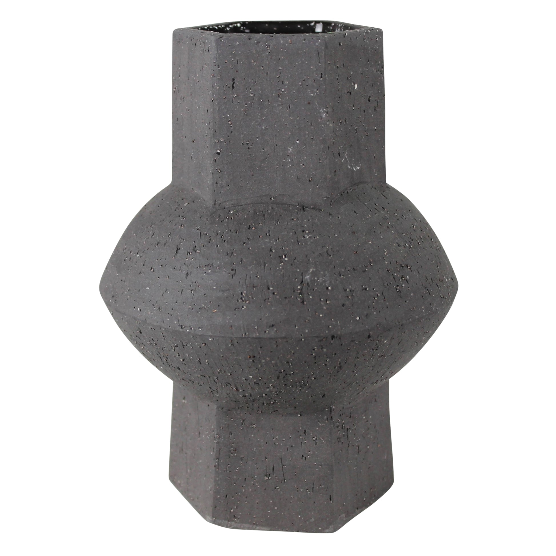 Cruz Vase - Hexagon, Black Set Of 4 By HomArt | Vases | Modishstore - 3
