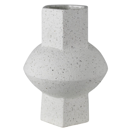 Cruz Vase - Hexagon, White Set Of 4 By HomArt | Vases | Modishstore - 1