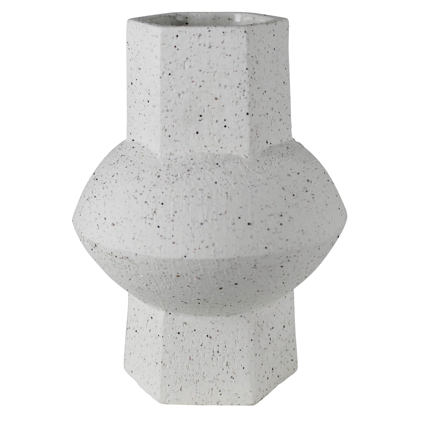 Cruz Vase - Hexagon, White Set Of 4 By HomArt | Vases | Modishstore - 3