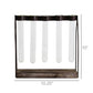 Mirabelle Quintuple Tube Vase, Wood, Iron & Glass Set Of 4 By HomArt | Vases | Modishstore - 2