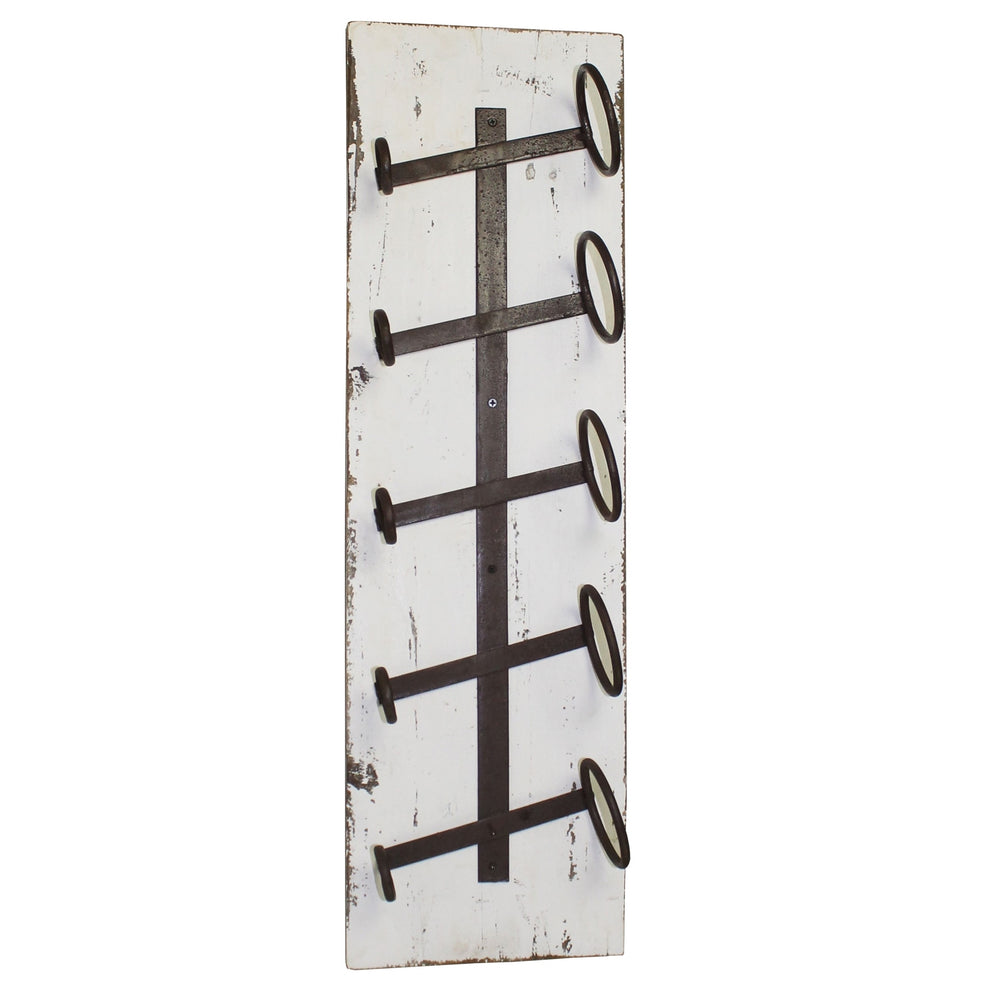 Bungalow Wine Rack, Wood & Iron Set Of 4 By HomArt | Wine Racks | Modishstore - 4