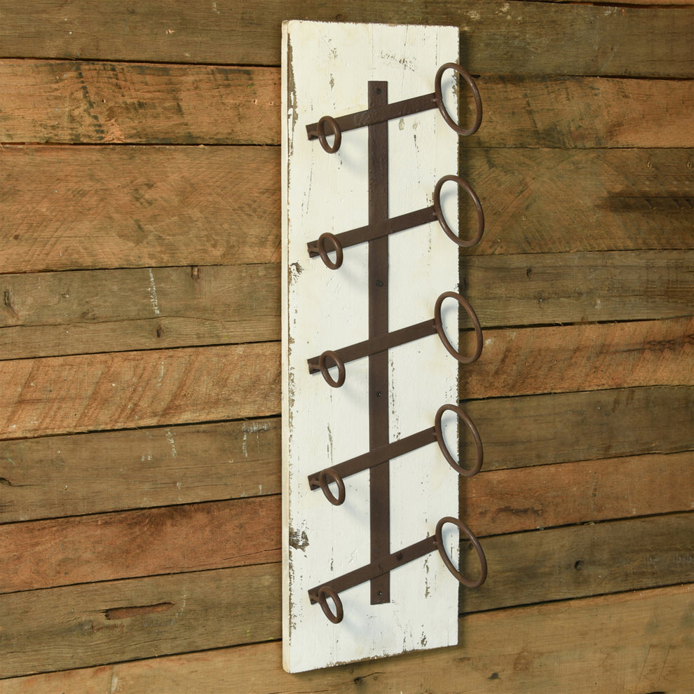 Bungalow Wine Rack, Wood & Iron Set Of 4 By HomArt | Wine Racks | Modishstore - 2