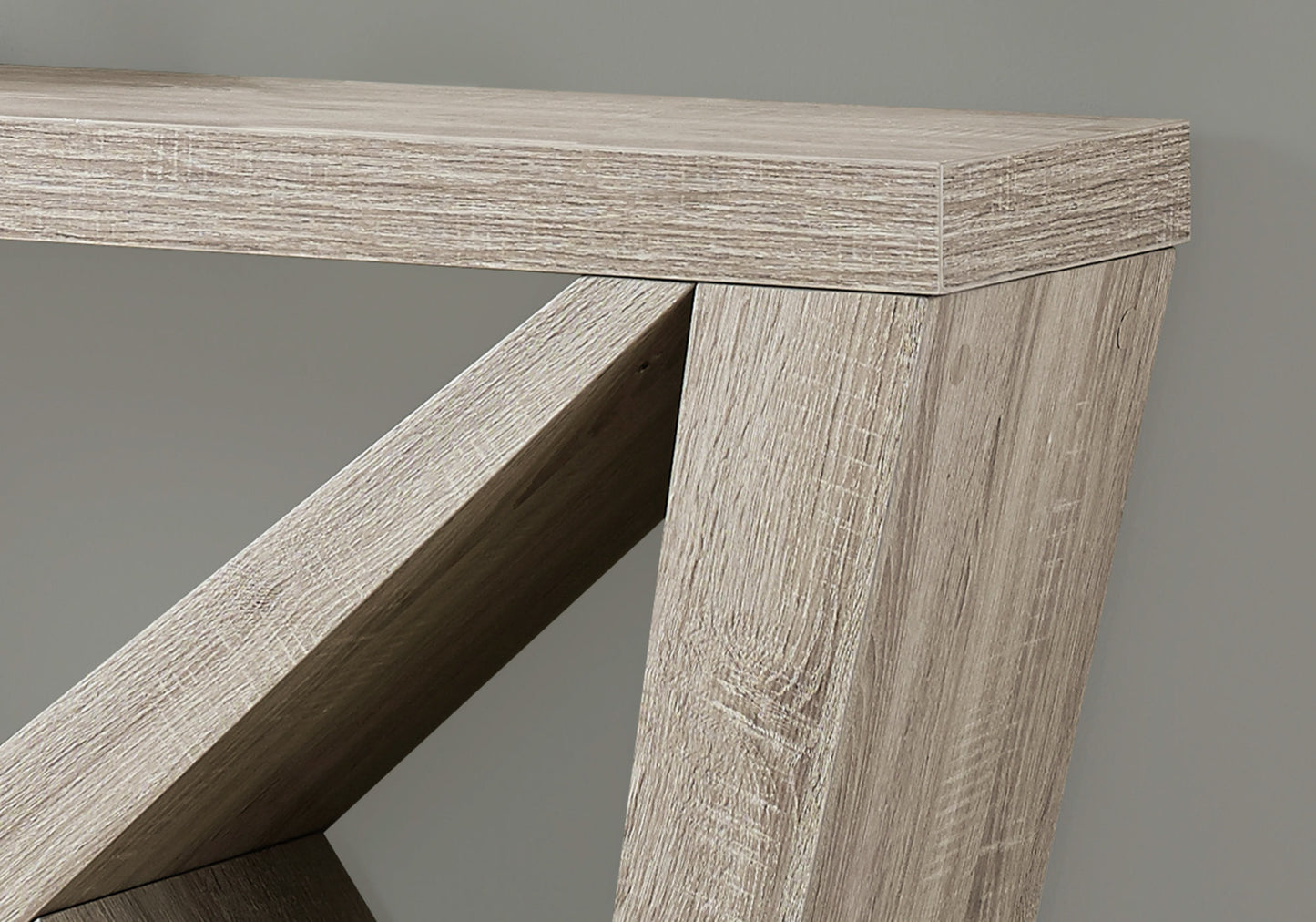 Taupe Abstract Console Table By Homeroots | Console Tables | Modishstore - 7