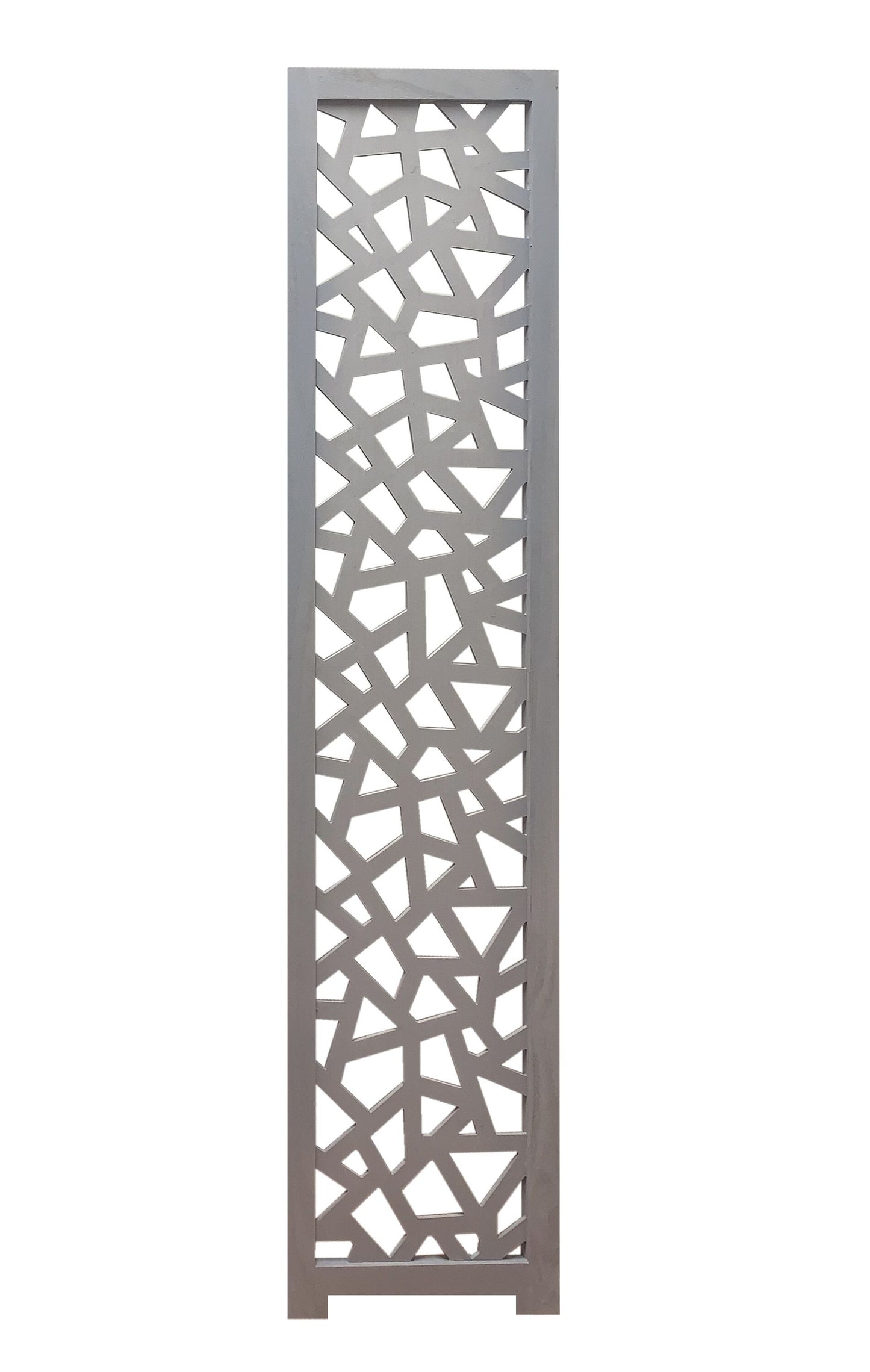 Gray Solid Wood Folding Three Panel Screen Room Divider By Homeroots | Room Dividers | Modishstore - 4