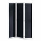 Black and White Chalkboard Wood Folding Three Panel Screen Room Divider By Homeroots | Room Dividers | Modishstore - 4