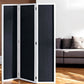 Black and White Chalkboard Wood Folding Three Panel Screen Room Divider By Homeroots | Room Dividers | Modishstore - 1