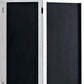 Black and White Chalkboard Wood Folding Three Panel Screen Room Divider By Homeroots | Room Dividers | Modishstore - 2