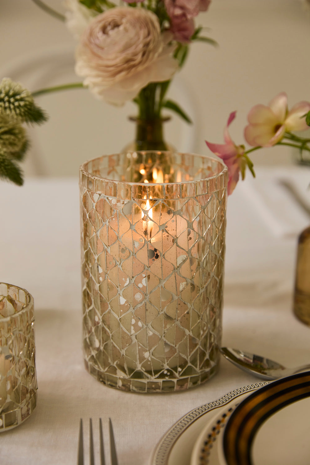 Moonlit Votive Set of 4 By Accent Decor | Stands | Modishstore - 4