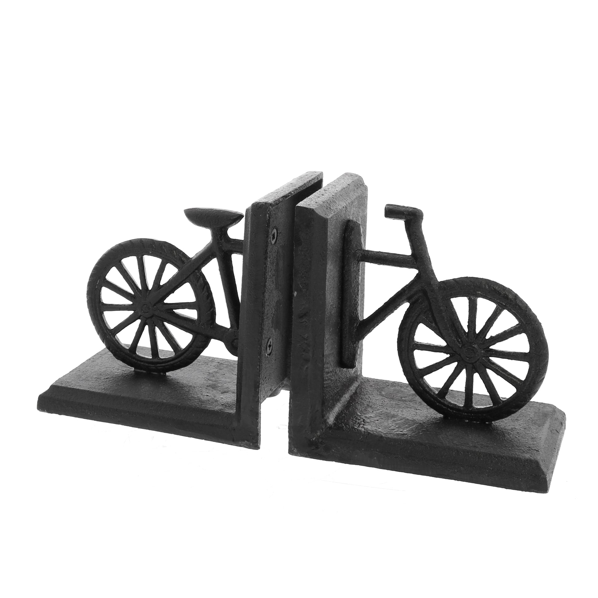Bicycle Bookend, Cast Iron - Black Set Of 4 By HomArt | Ornaments | Modishstore - 4