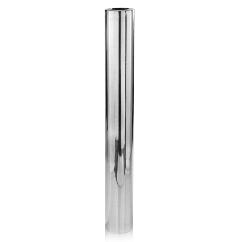 Silver Aluminum Cylinder Table Vase By Homeroots | Vases | Modishstore - 5