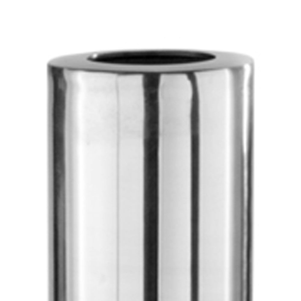 Silver Aluminum Cylinder Table Vase By Homeroots | Vases | Modishstore - 6