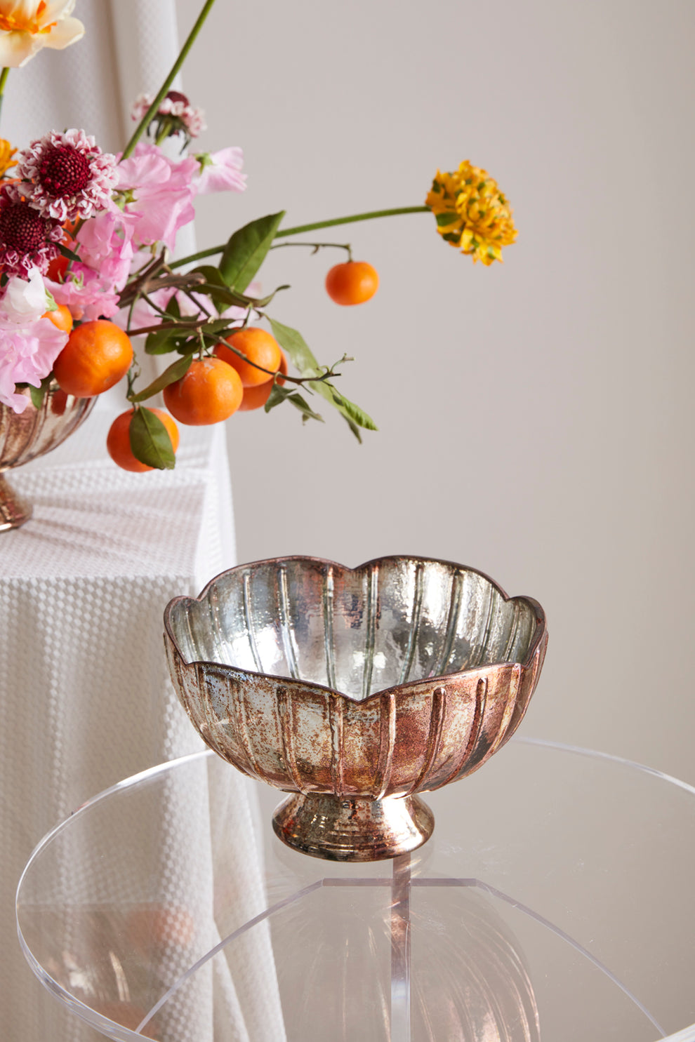 Enid Compote Set of 2 By Accent Decor | Planters, Troughs & Cachepots | Modishstore - 5