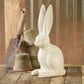 Sitting Hare, Ceramic - Large - Matte White Set Of 4 By HomArt | Ornaments | Modishstore - 3