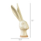 Hare Head, Ceramic - Large - Matte White Set Of 4 By HomArt | Ornaments | Modishstore - 4