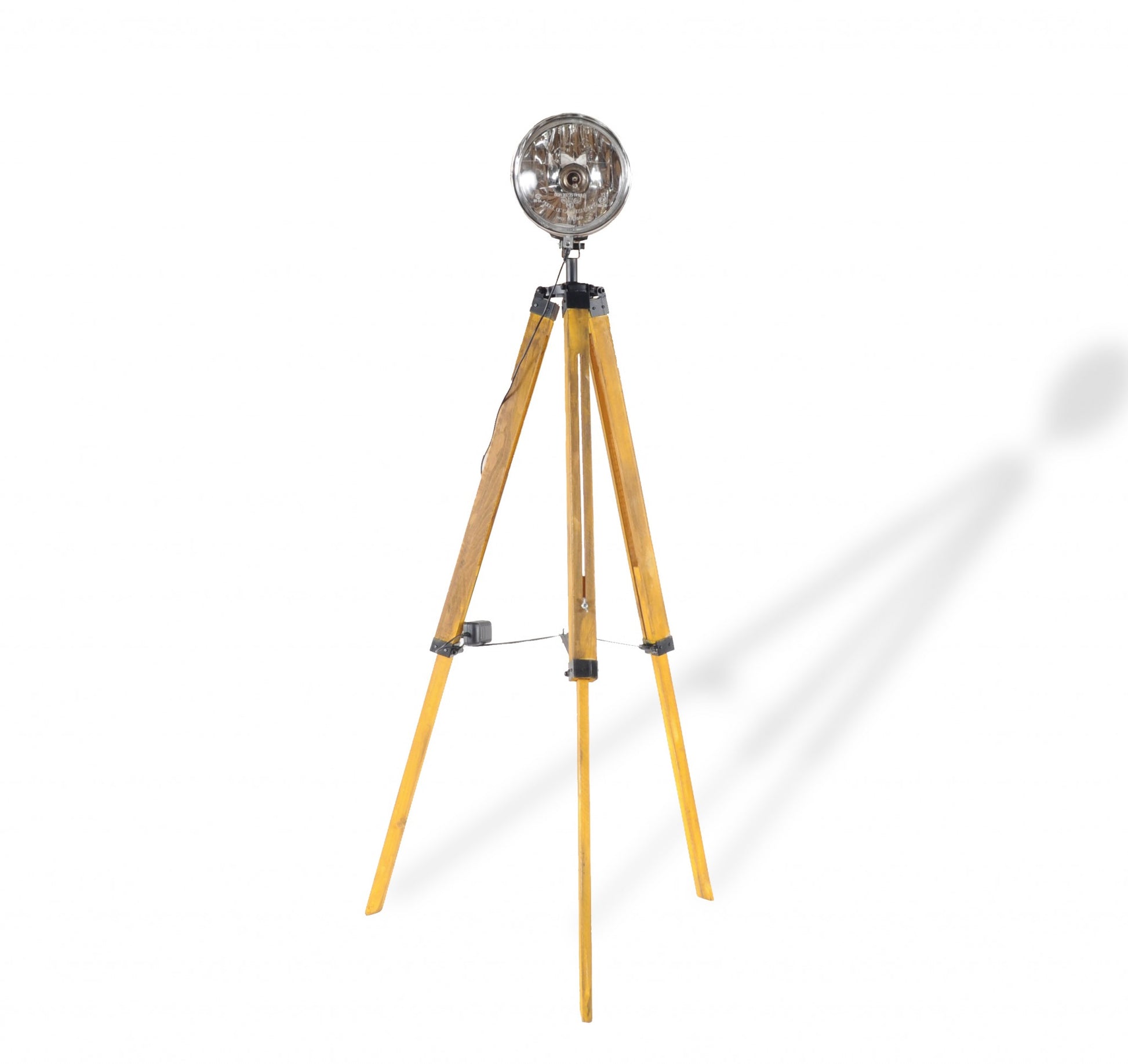 Brown Tripod Floor Lamp With Cone By Homeroots | Floor Lamps | Modishstore - 8