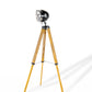 Brown Tripod Floor Lamp With Cone By Homeroots | Floor Lamps | Modishstore - 1