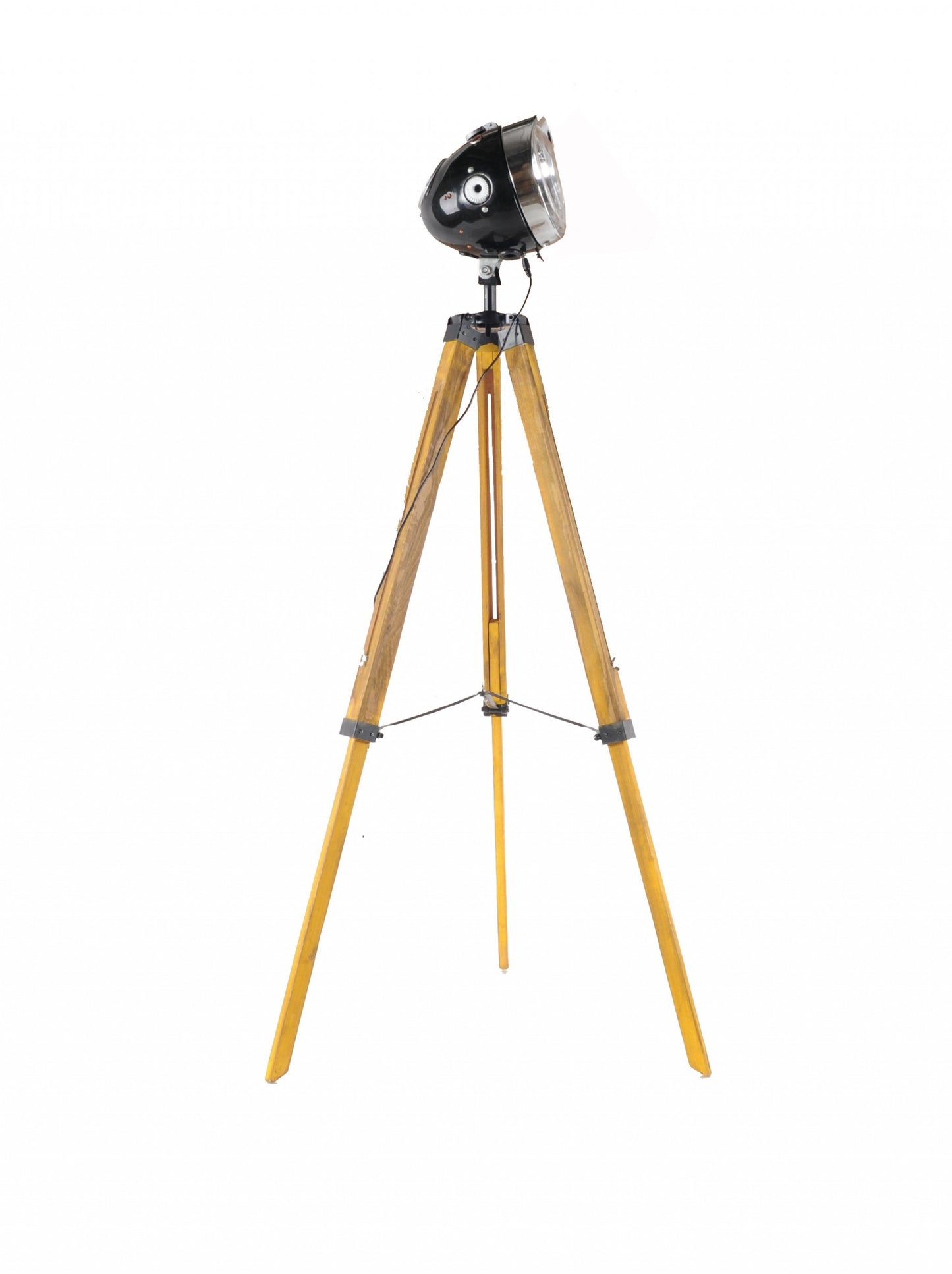Brown Tripod Floor Lamp With Cone By Homeroots | Floor Lamps | Modishstore - 7