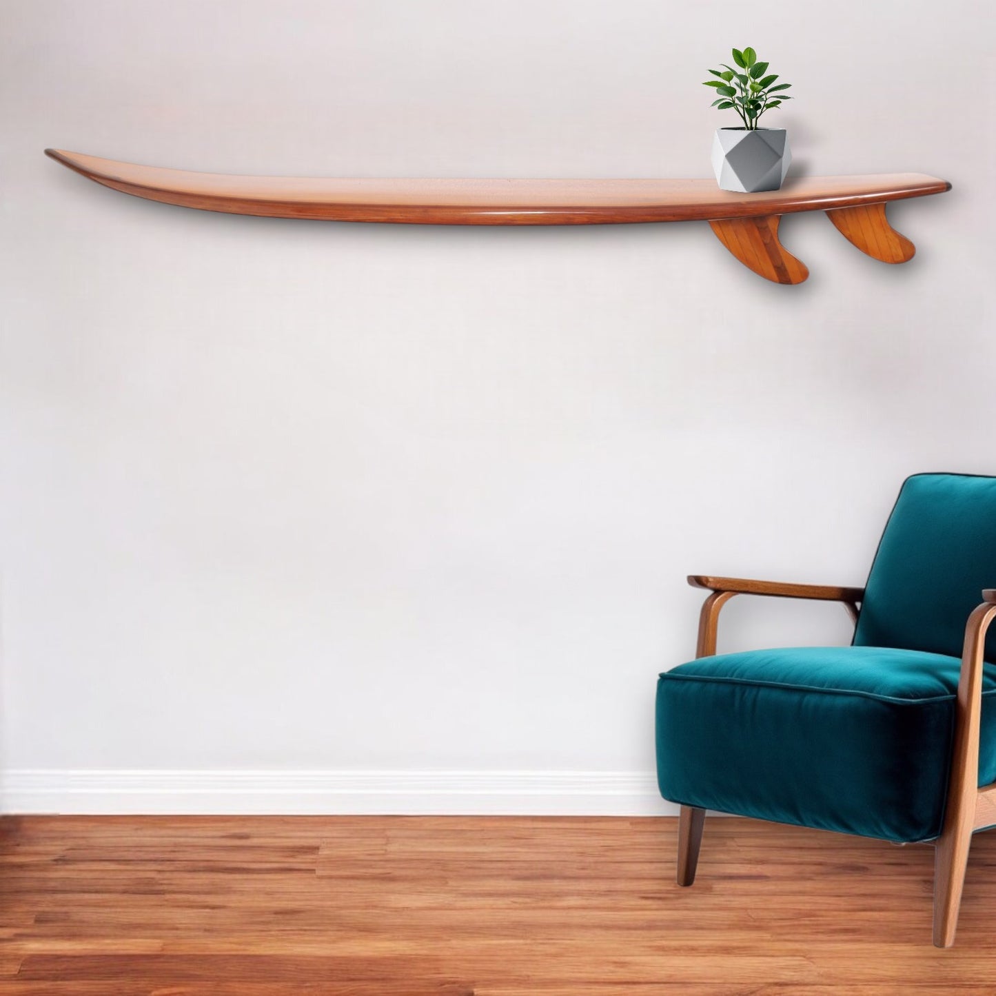 Brown Solid Wood Wall Decor By Homeroots | Wall Decor | Modishstore - 1