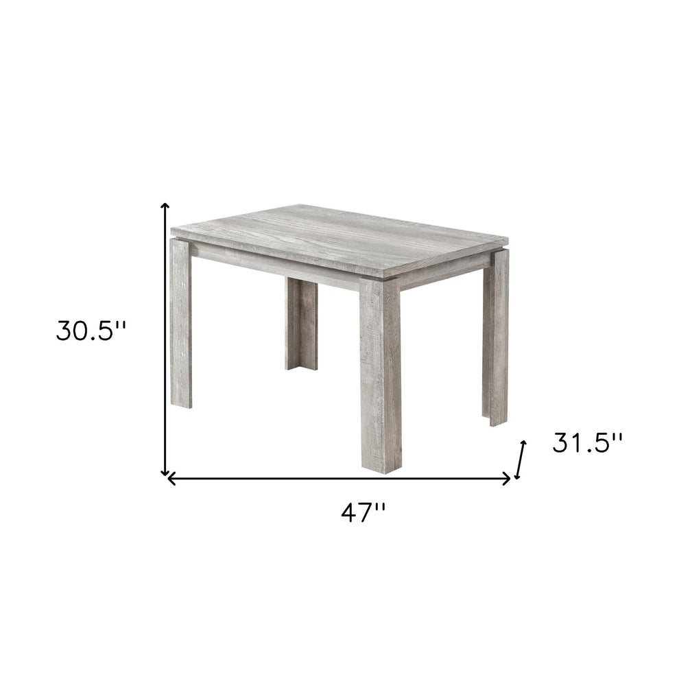 Gray Dining Table By Homeroots | Dining Tables | Modishstore - 3