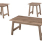 Set of Three Taupe Coffee Table By Homeroots | Coffee Tables | Modishstore - 6
