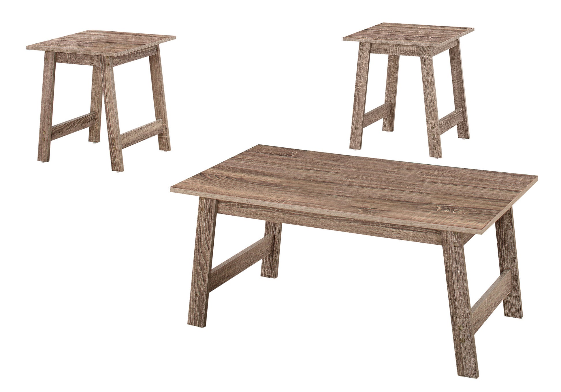 Set of Three Taupe Coffee Table By Homeroots | Coffee Tables | Modishstore - 6