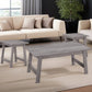 Set of Three Gray Coffee Table By Homeroots | Coffee Tables | Modishstore - 1