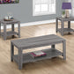 Set of Three Gray Coffee Table With Shelf By Homeroots | Coffee Tables | Modishstore - 8