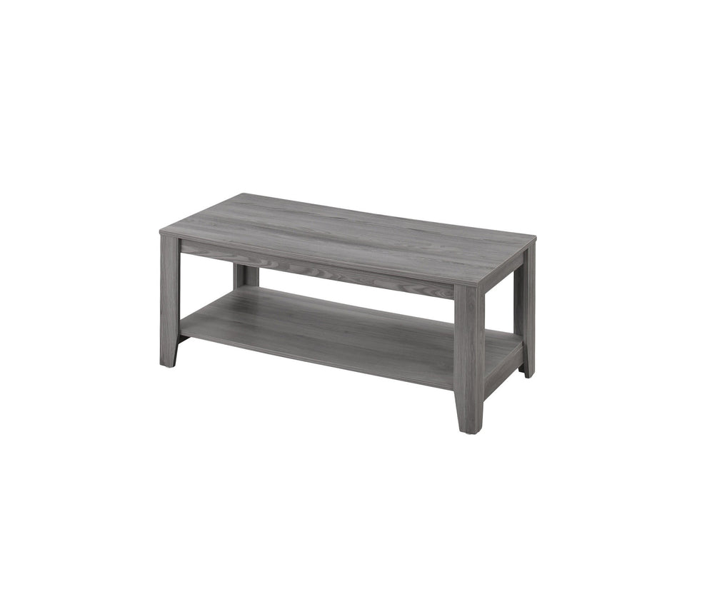 Set of Three Gray Coffee Table With Shelf By Homeroots | Coffee Tables | Modishstore - 6