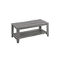 Set of Three Gray Coffee Table With Shelf By Homeroots | Coffee Tables | Modishstore - 7