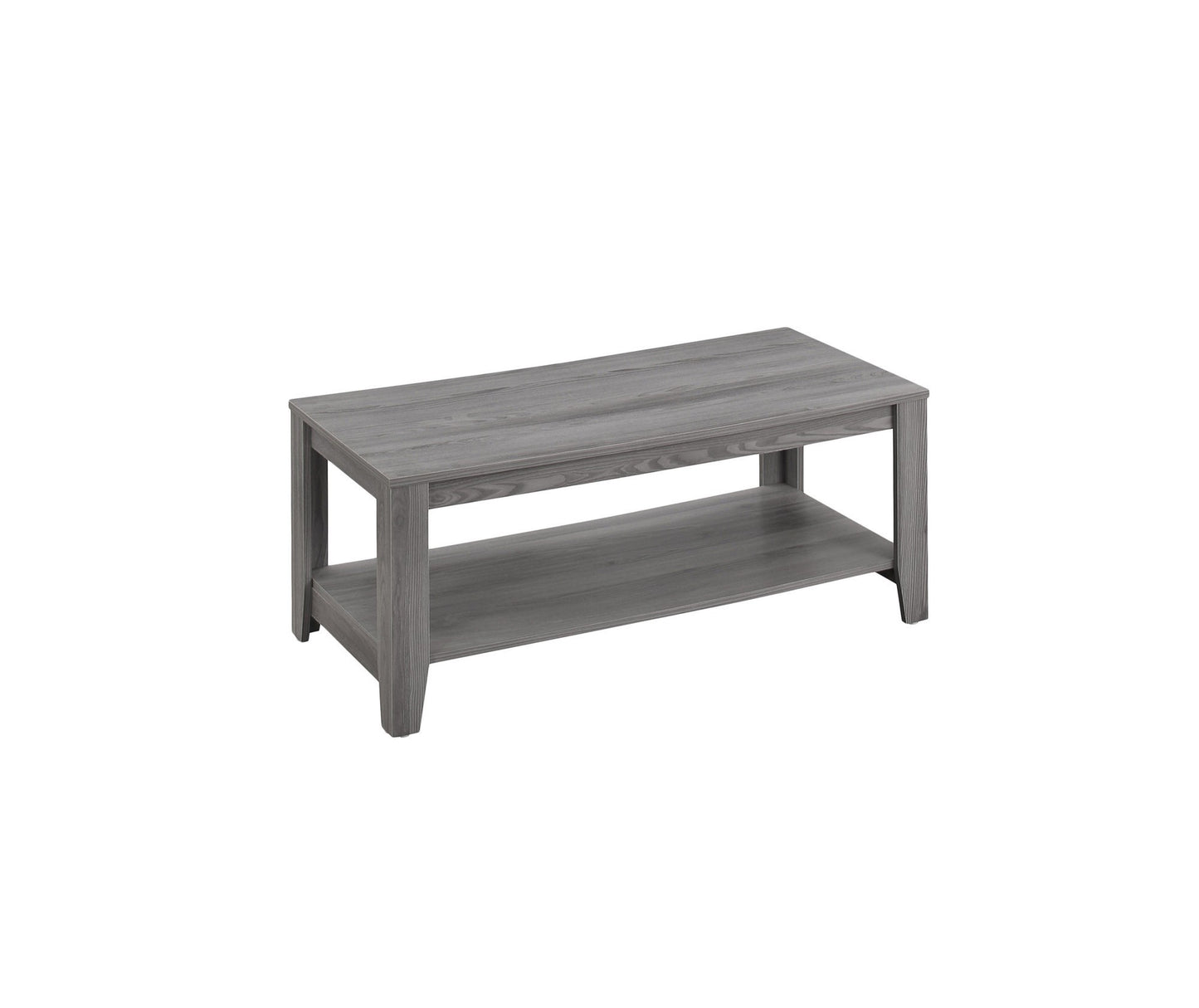 Set of Three Gray Coffee Table With Shelf By Homeroots | Coffee Tables | Modishstore - 7