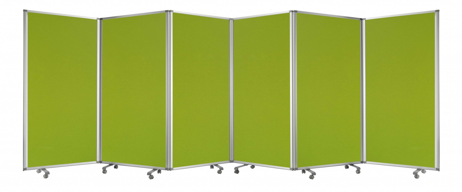 Green Metal 6 Panel Screen By Homeroots | Room Dividers | Modishstore - 5