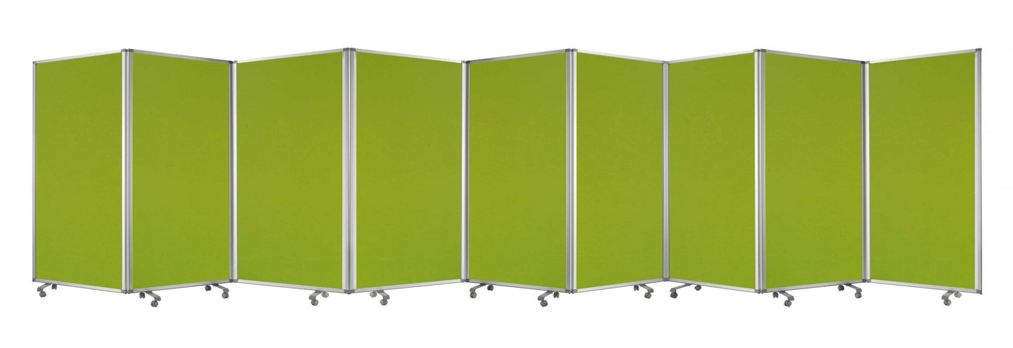 Green, Metal, 9 Panel, Screen By Homeroots | Room Dividers | Modishstore - 7