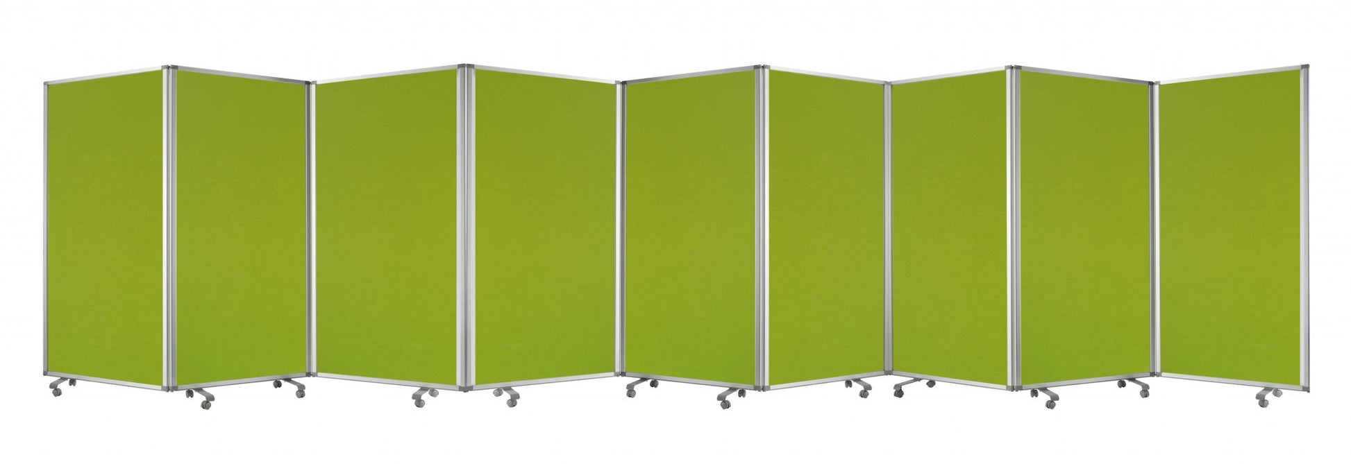 Green, Metal, 9 Panel, Screen By Homeroots | Room Dividers | Modishstore - 7