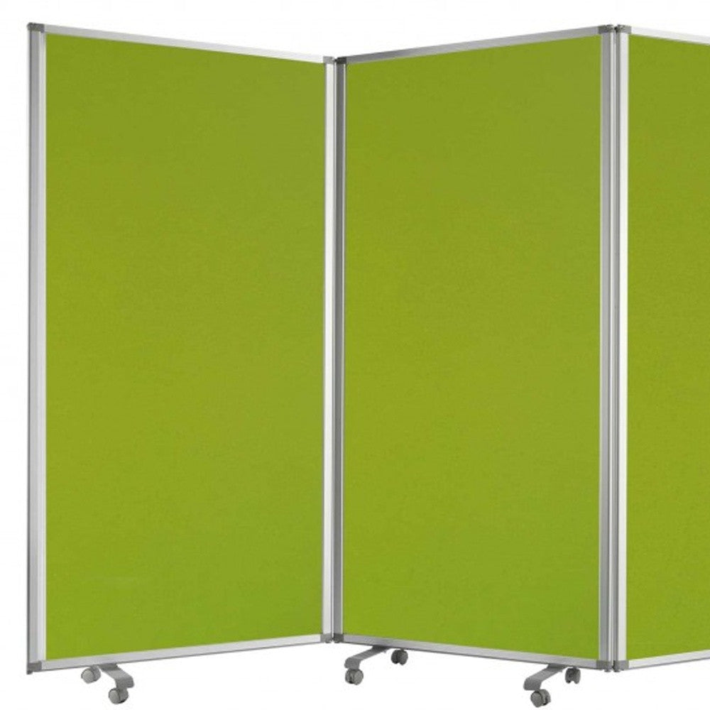Green, Metal, 9 Panel, Screen By Homeroots | Room Dividers | Modishstore - 4