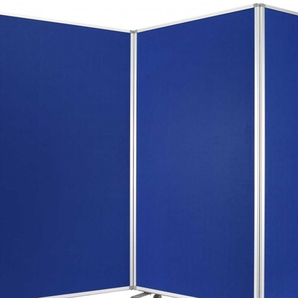 Blue, Metal, 9 Panel, Screen By Homeroots | Room Dividers | Modishstore - 4