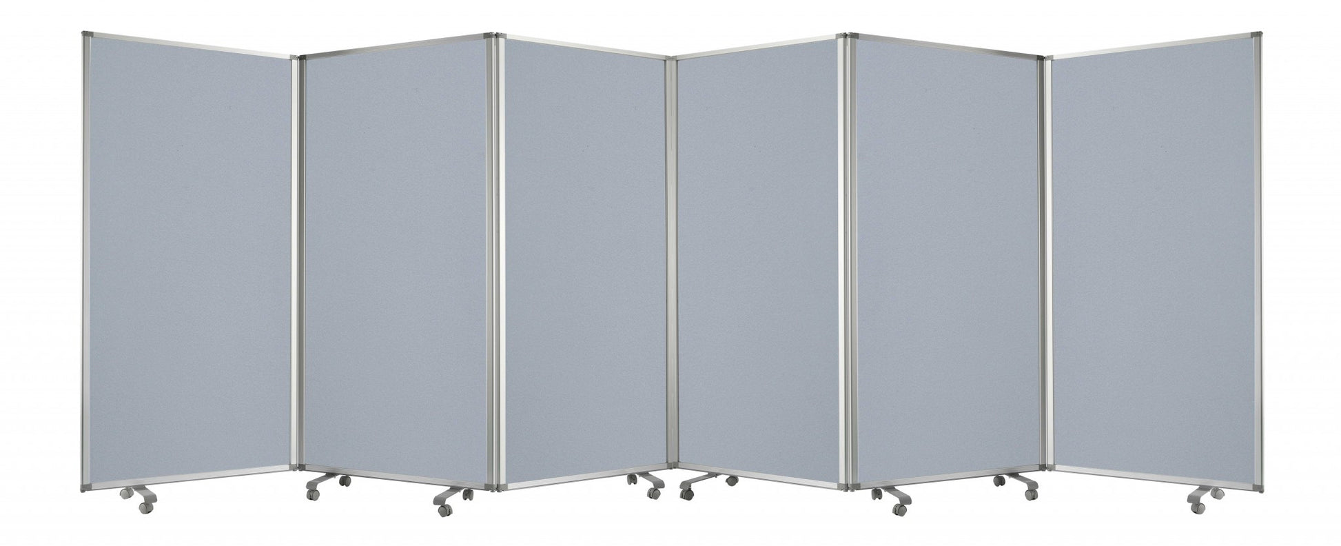 Metal Grey 6 Panel Screen By Homeroots | Room Dividers | Modishstore - 5