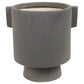 Flynn Cachepot, Ceramic, Charcoal Set Of 4 By HomArt | Planters, Troughs & Cachepots | Modishstore