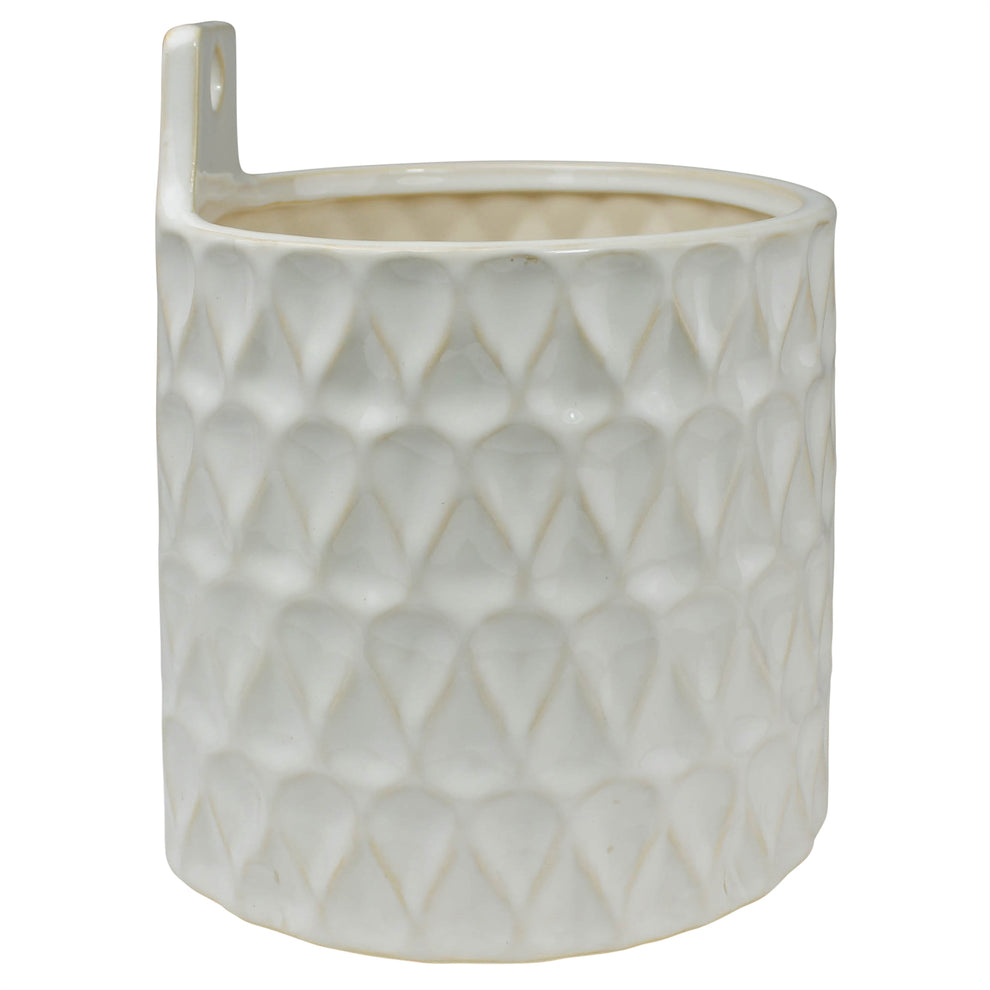 Elza Wall Planter, Ceramic - Small Set Of 4 By HomArt | Planters, Troughs & Cachepots | Modishstore - 4